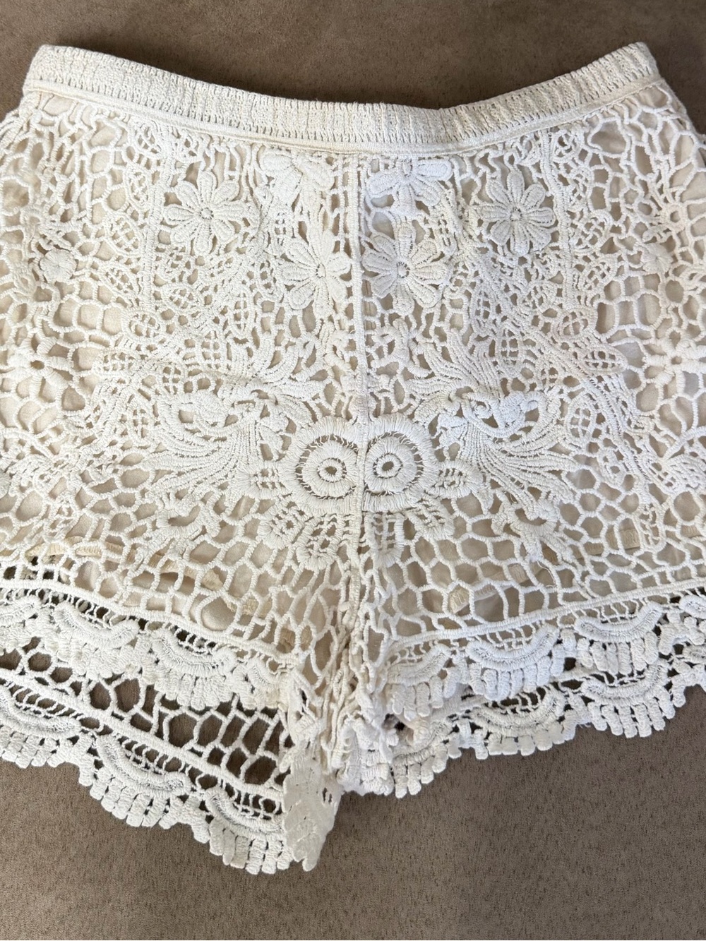 Pacsun LA Hearts White Crochet Lace Shorts